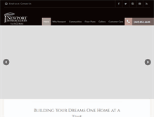 Tablet Screenshot of newporthomebuilders.com